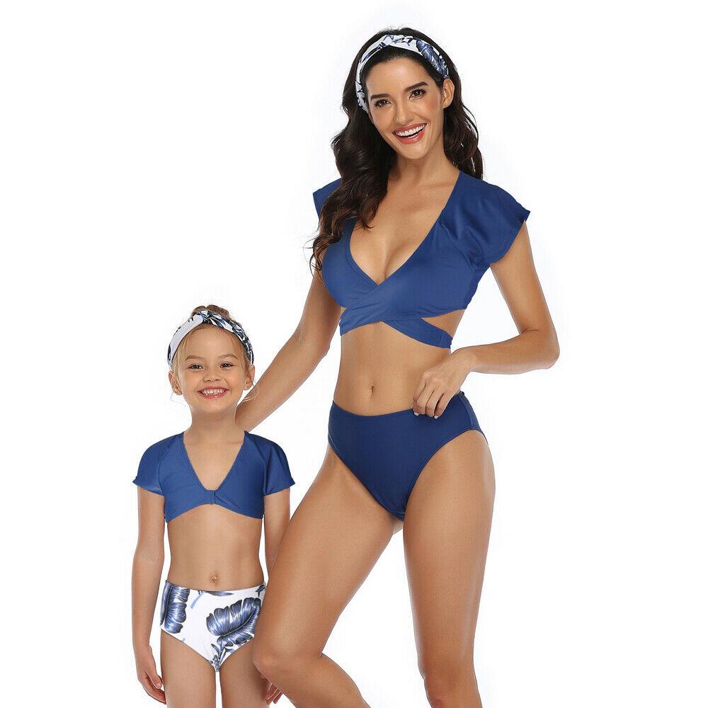 Mother and Daughter High Waist Bikini-STYLEGOING