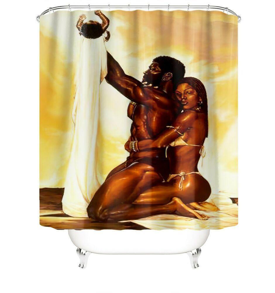 African Woman Shower Curtain-STYLEGOING