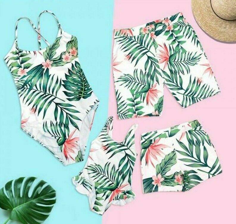 Family Swimsuit Tropical t Swimsuit-STYLEGOING