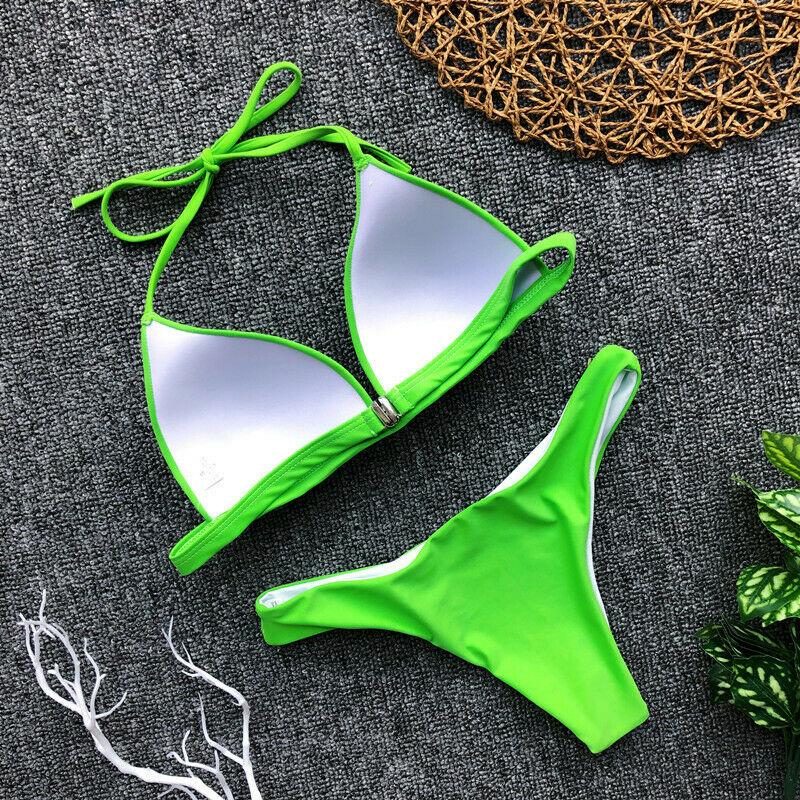 Womens Swimwear Triangle Bikini Set-STYLEGOING