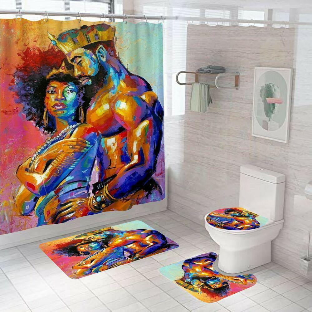 African Woman Shower Curtain-STYLEGOING