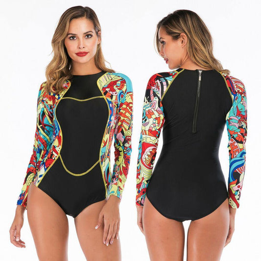 Black Sexy One Piece Swimsuit-STYLEGOING