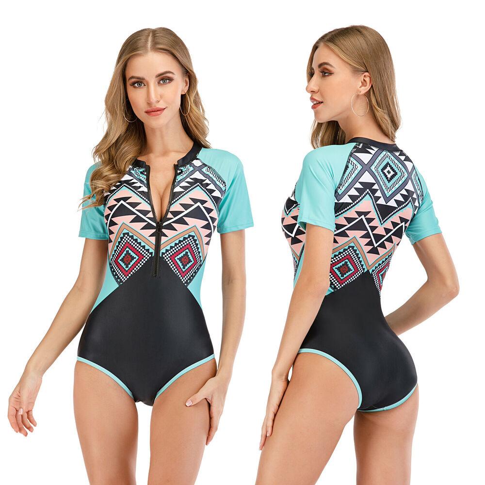 Sexy Short Sleeve One Piece Swimsuit-STYLEGOING