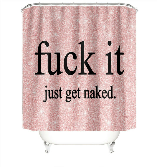 Fuck it Fabric Shower Curtain For Bathroom-STYLEGOING