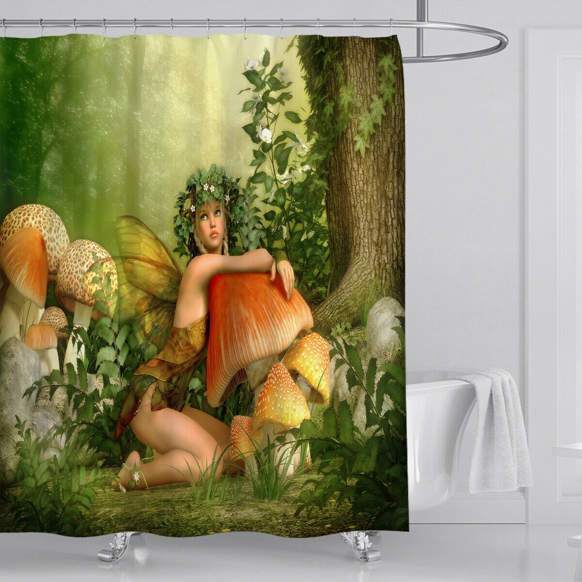 Fairy Fabric Shower Curtains-STYLEGOING