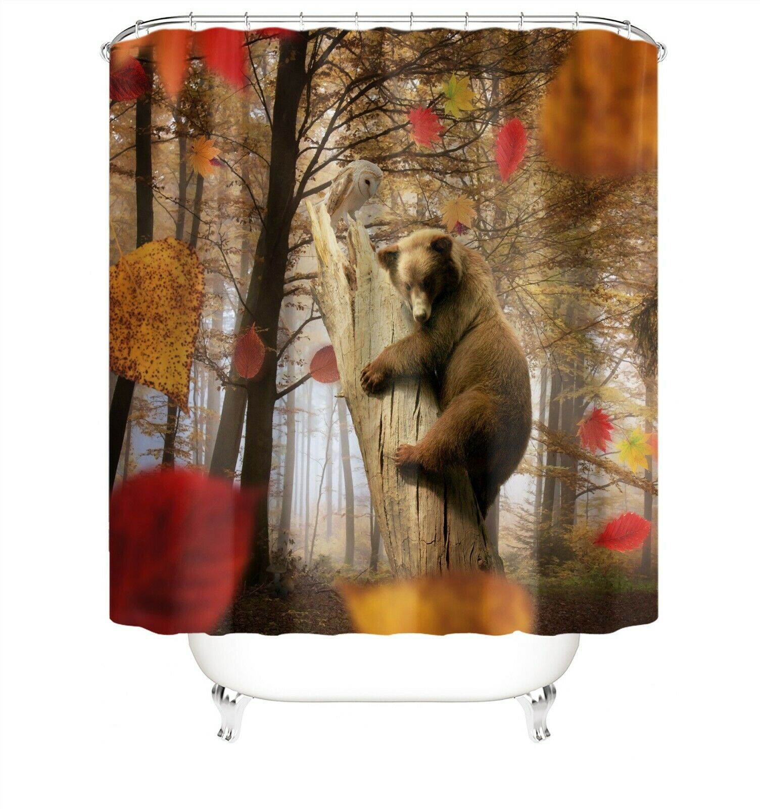 Koala Bear Fabric Shower Curtains-STYLEGOING