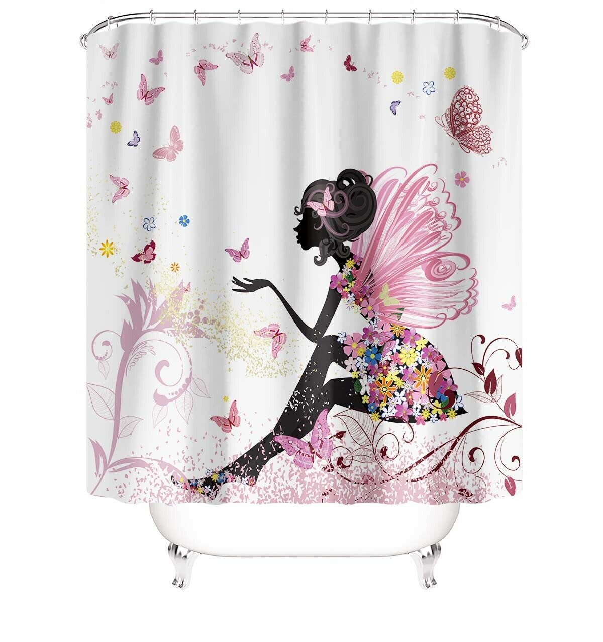 Romantic Fairy Fabric Shower Curtain-STYLEGOING