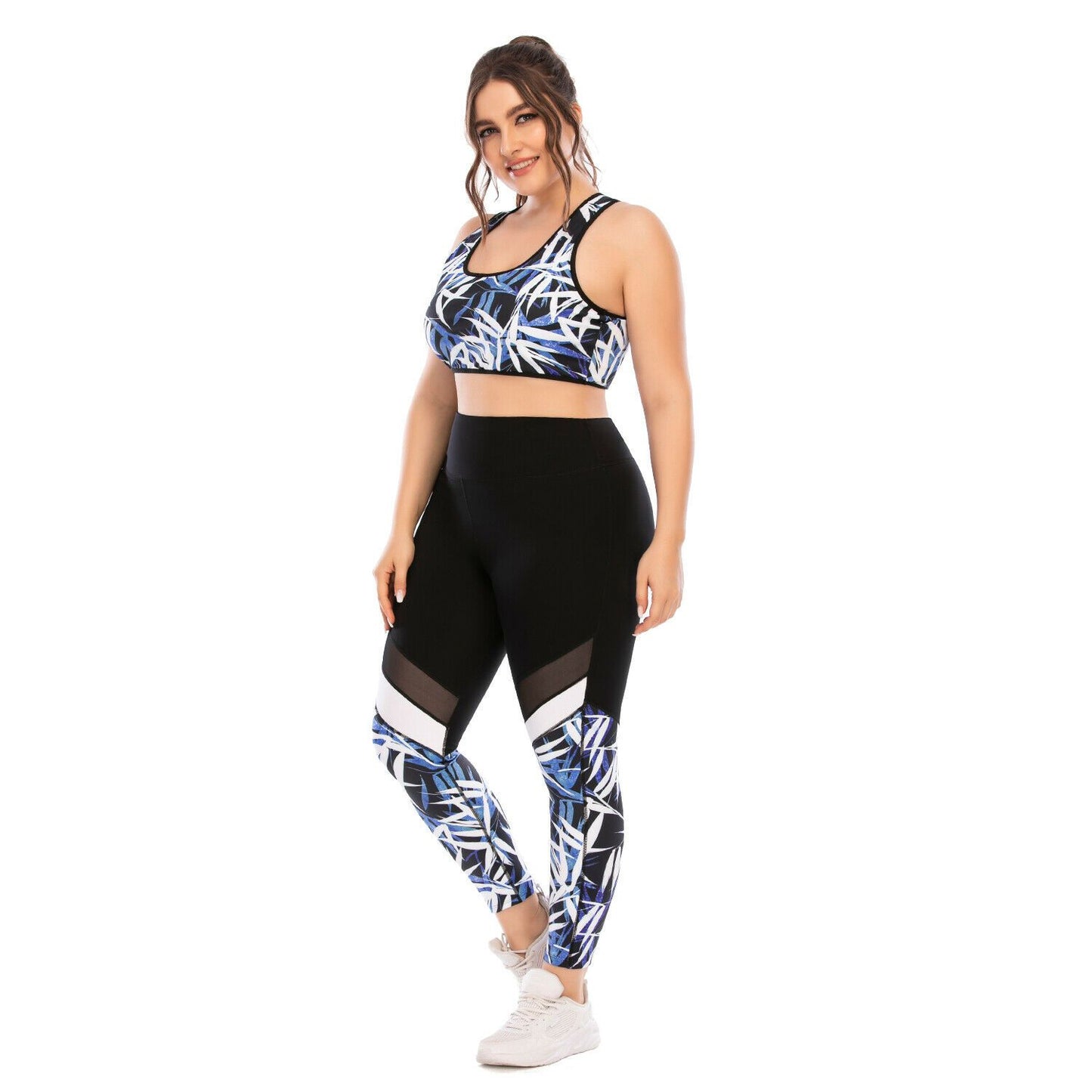 Women Plus Size Yoga Suits Sports Activewear-STYLEGOING