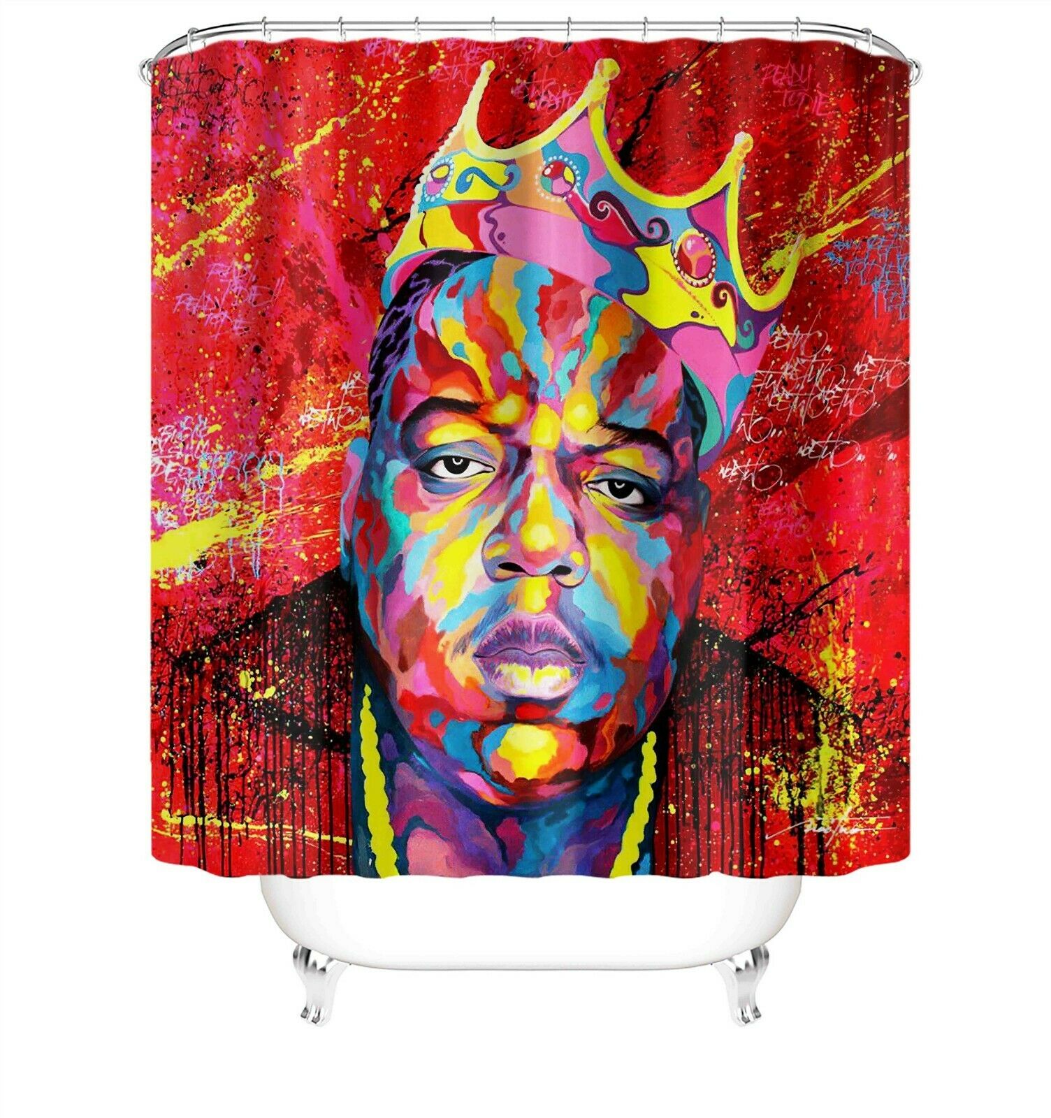 Color Man Fabric Shower Curtain For Bathroom-STYLEGOING