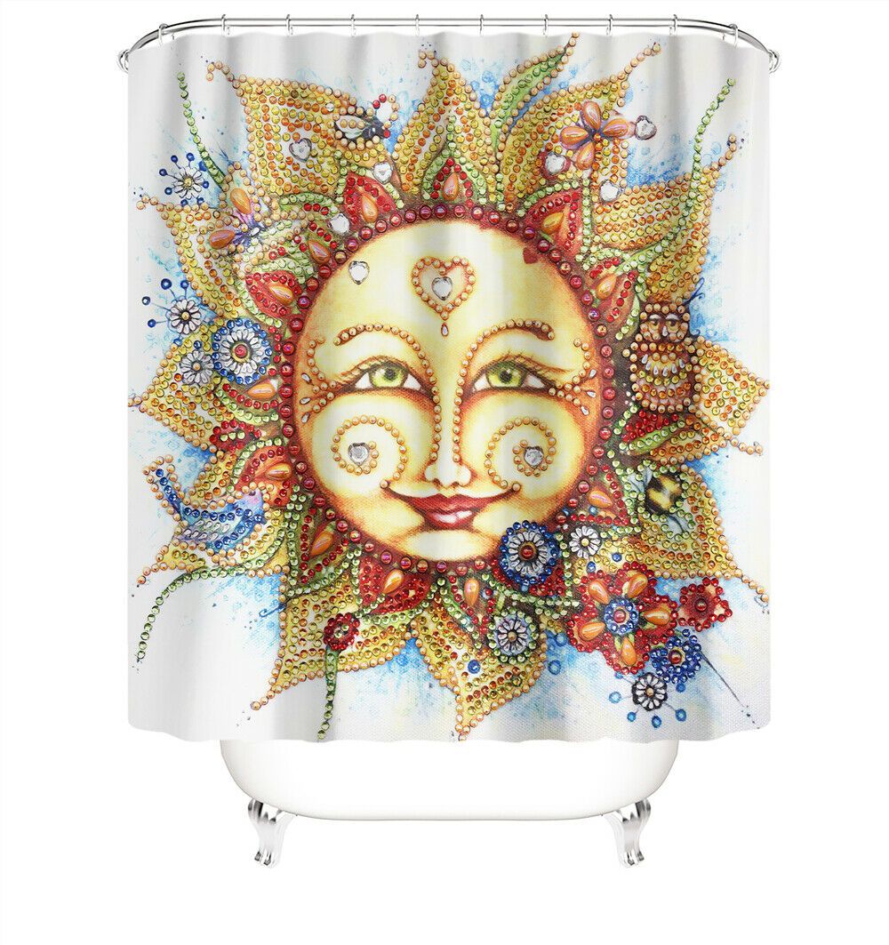 Sun Shower Fabric Shower Curtain-STYLEGOING